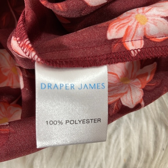 DRAPER JAMES Martina Popover Midi In Magnolia Dot Floral Size Medium - Picture 9 of 16